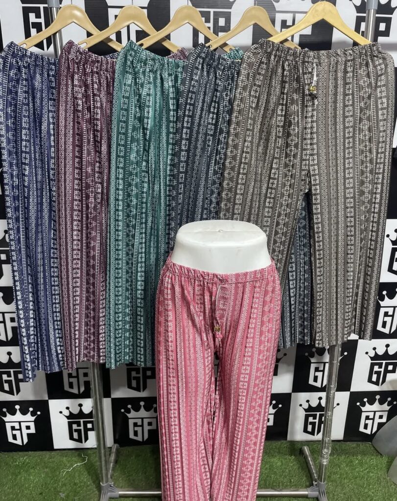 "Lining plazo for women & girls – stylish striped palazzo "
